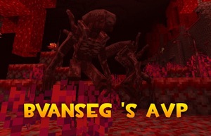 Мод bvanseg 's AVP (Aliens vs Predator) для Minecraft 1.21.1
