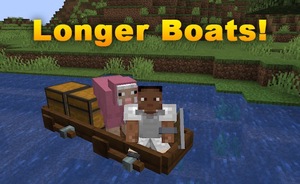 Мод Longer Boats! для Minecraft 1.20.2