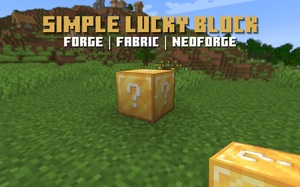 Мод Simple Lucky Block для Minecraft 1.21.5