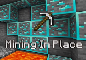 Мод Mining In Place для Minecraft 1.21.5 - 1.21.1