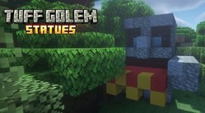 Мод Tuff Golem Statues для Minecraft 1.21.5, 1.21.4