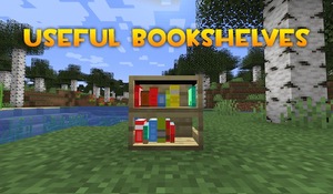 Мод Useful Bookshelves для Minecraft 1.21.1
