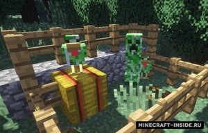 Мод Creeper Chickens для Minecraft 1.11.2, 1.10.2, 1.8,  ...