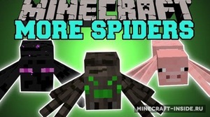 Мод Much More Spiders для Minecraft 1.10.2, 1.8.9, 1.7.10,  ...