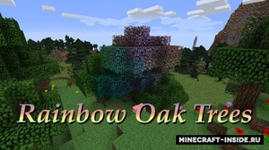 Мод Rainbow Oak Trees для Minecraft 1.12.2, 1.12.1, 1.12,  ...