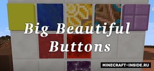 Мод Big Beautiful Buttons для Minecraft 1.20.4, 1.20.2, 1.20.1,  ...