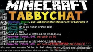 Мод TabbyChat для Minecraft 1.12.2, 1.12.1, 1.12,  ...