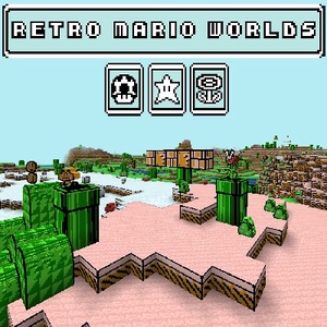 Мод Retro Mario Worlds для Minecraft 1.20.1