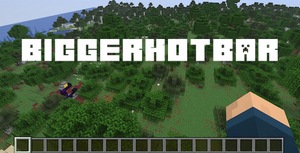 Мод BiggerHotbar для Minecraft 1.21.8