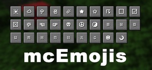 Мод mcEmojis для Minecraft 1.21.4
