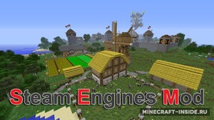 Мод Steam Engines для Minecraft 1.12.2, 1.11.2, 1.8.9,  ...