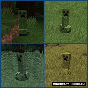 Мод Creeper Habitats для Minecraft 1.14.2