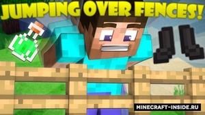 Мод Fence Jumper для Minecraft 1.14.4, 1.14.2, 1.13.2,  ...