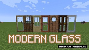 Мод Modern Glass Doors для Minecraft 1.20.4, 1.20.3, 1.20.2,  ...