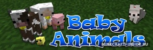 Мод Baby Animals для Minecraft 1.14.4, 1.13.2, 1.12.2,  ...