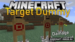 Мод Target Dummy для Minecraft 1.16.5, 1.16.4, 1.14.4,  ...