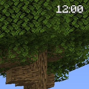 Мод GUI Clock для Minecraft 1.21.1, 1.21, 1.20.6,  ...