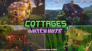 Мод Cottages Witch Huts для Minecraft 1.21.10, 1.21.9, 1.21.8,  ...