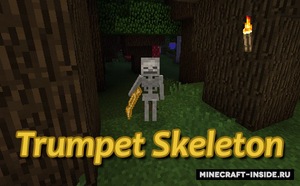 Мод Trumpet Skeleton для Minecraft 1.17.1, 1.16.5, 1.16.4,  ...