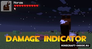 Мод Ama's Damage Indicator для Minecraft 1.15.2, 1.14.4, 1.13.2