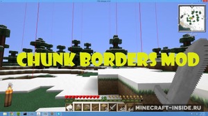 Мод ChunkBorders для Minecraft 1.16.5, 1.16.4, 1.16.1,  ...