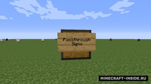 Мод Passthrough Signs для Minecraft 1.21, 1.20.4, 1.20.2,  ...