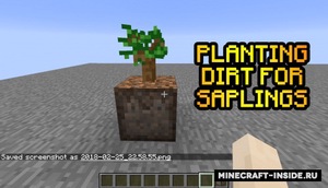 Мод Planting Dirt For Saplings для Minecraft 1.21.1, 1.21, 1.20.6,  ...