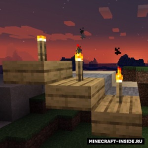 Мод TorchSlabs для Minecraft 1.19.2, 1.19, 1.18.1,  ...