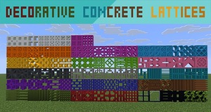 Мод Decorative Concrete Lattices для Minecraft 1.21.8, 1.21.7, 1.21.6,  ...