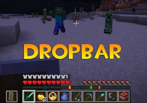 Мод DropBar для Minecraft 1.21.10 fabric