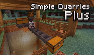 Мод Simple Quarries Plus для Minecraft 1.21.10 - 1.21.9 fabric, 1.21.8 - 1.21.6 fabric, 1.21.5 fabric,  ...