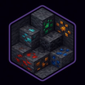 Мод Ore Veines+ для Minecraft 1.21.8, 1.21.5, 1.21.4,  ...