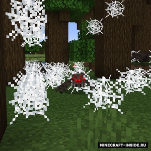 Мод Spiders Produce Webs для Minecraft 1.21.1, 1.21, 1.20.6,  ...