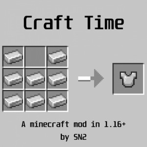 Мод Craft Time для Minecraft 1.16.5, 1.16.4, 1.12.2