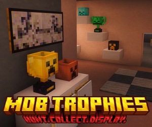 Мод Mob Trophies для Minecraft 1.21.11 fabric