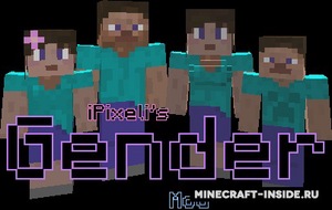 Мод iPixeli's Gender для Minecraft 1.18.2, 1.18.1, 1.17.1,  ...