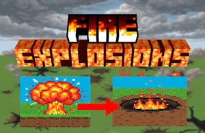 Мод FireExplosions - Огонь после взрыва для Minecraft 1.20.1 forge