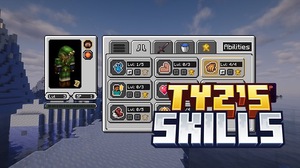 Мод Tyz's Skills для Minecraft 1.21.4, 1.21.1, 1.20.1,  ...