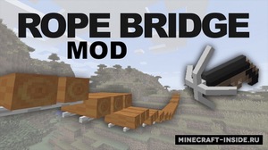 Мод Rope Bridge для Minecraft 1.21.8, 1.21.5, 1.21.4,  ...