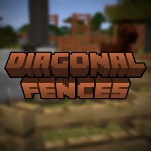 Мод Diagonal Fences для Minecraft 1.21.1, 1.21, 1.20.4,  ...