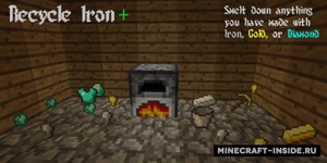 Мод Recycle Iron для Minecraft 1.21, 1.20.6, 1.20.5,  ...