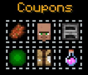 Мод Coupons для Minecraft 1.21, 1.20.6, 1.20.4,  ...