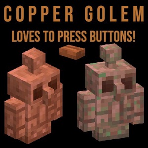 Мод Copper Golem for Fabric для Minecraft 1.19, 1.18.2, 1.18.1,  ...