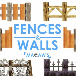 Мод Macaw's Fences and Walls для Minecraft 1.21.1, 1.21, 1.20.6,  ...