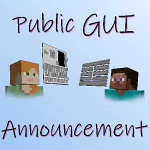 Мод Public Gui Announcement для Minecraft 1.20.1, 1.19.3, 1.19.2,  ...