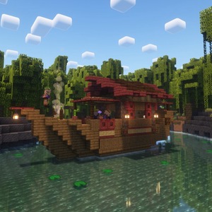 Мод Swamp Boat для Minecraft 1.21.1, 1.20.6, 1.20.4,  ...