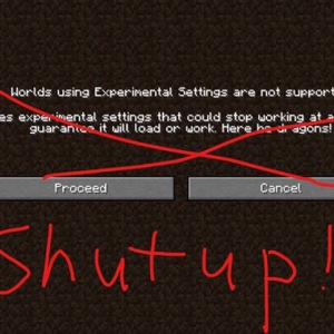 Мод Shutup Experimental Settings! для Minecraft 1.19.2, 1.19.1, 1.19,  ...