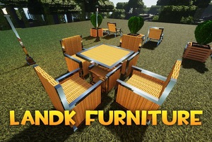 Мод LandK furniture для Minecraft 1.20.1, 1.19.4, 1.19.2,  ...