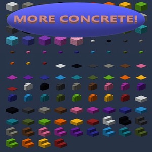 Мод Better Concrete, More Concrete! для Minecraft 1.19.4, 1.19.3, 1.19.2,  ...