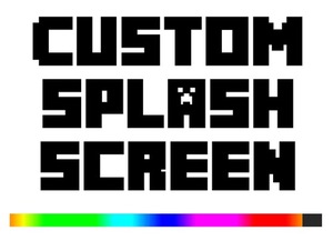 Мод Custom Splash Screen для Minecraft 1.21.1, 1.21, 1.20.1,  ...